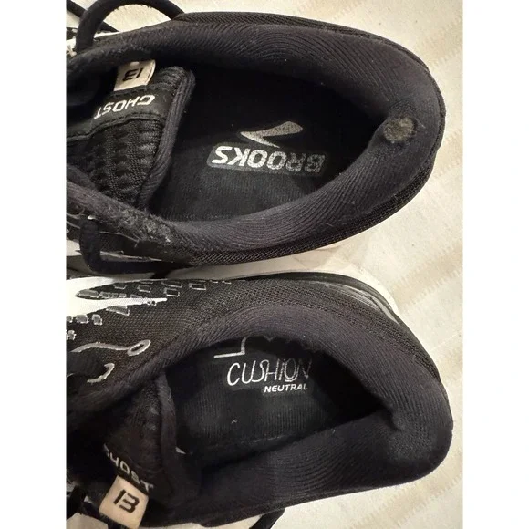 Brooks Ghost 13 Shoes Women Size 9.5 Running Shoes Black Sneakers - Picture 3 of 7